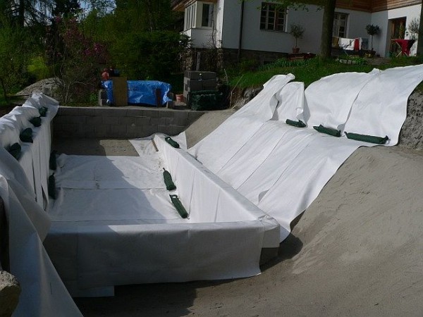 Wurzelschutzvlies Profi GRK-5 (3700 N) weiß Abschnitt 10x5m